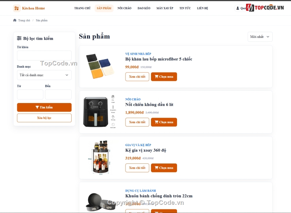 website,bán website,web bán dụng cụ